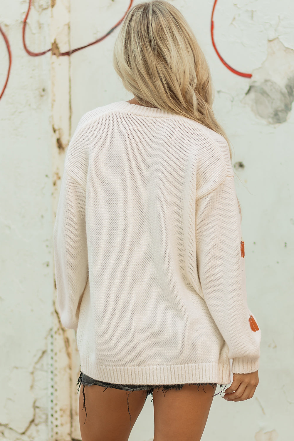 Pumpkin Open Front Midi Cardigan