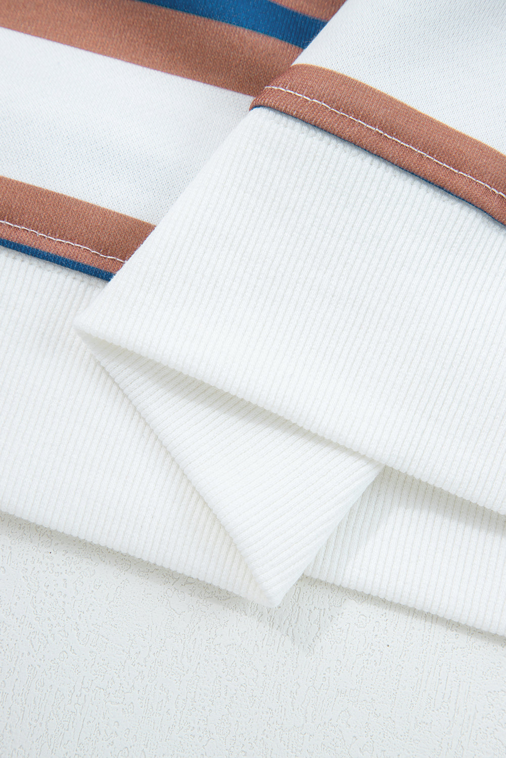 Stripe Pullover Sweatshirt